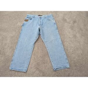 Wrangler Riggs Jeans 42x30 Straight Leg Durashield Carpenter Workwear